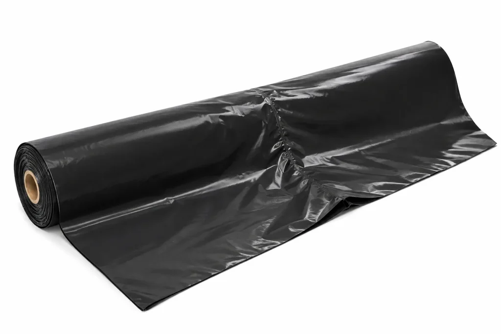 Glossy Black Plastic Sheeting Roll